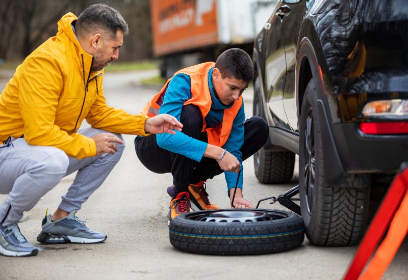 Hawkins Towing emergency tire change services in Greenville, SC