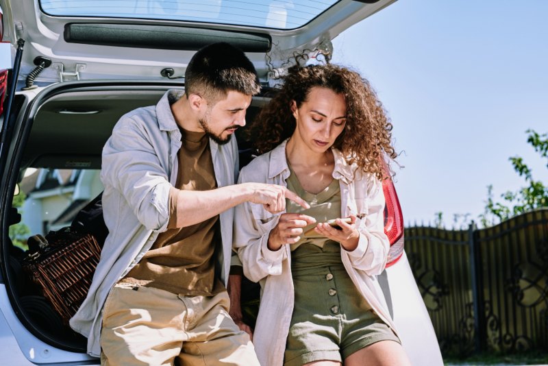 A couple are on a road trip in in Greenville, Anderson, & Spartanburg, SC